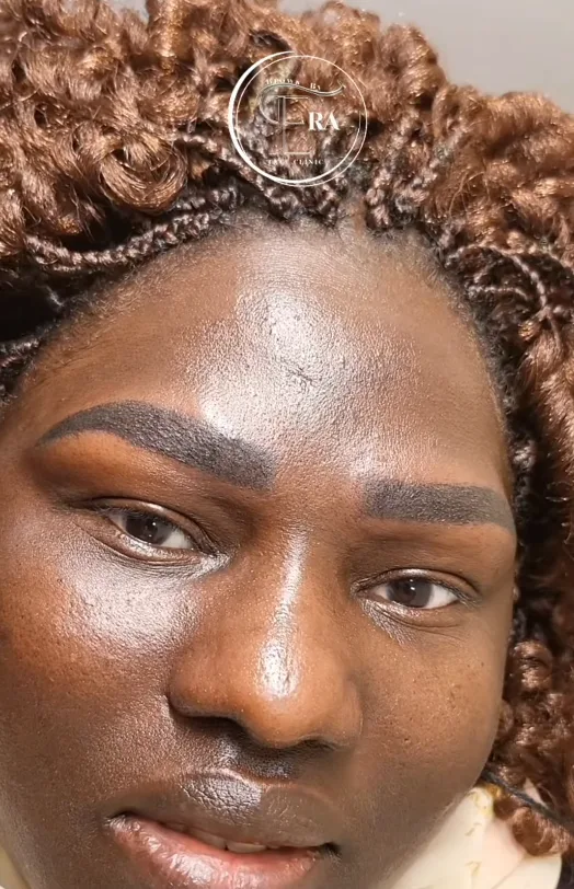 Healed natural brow result — soft, defined, fuller appearance